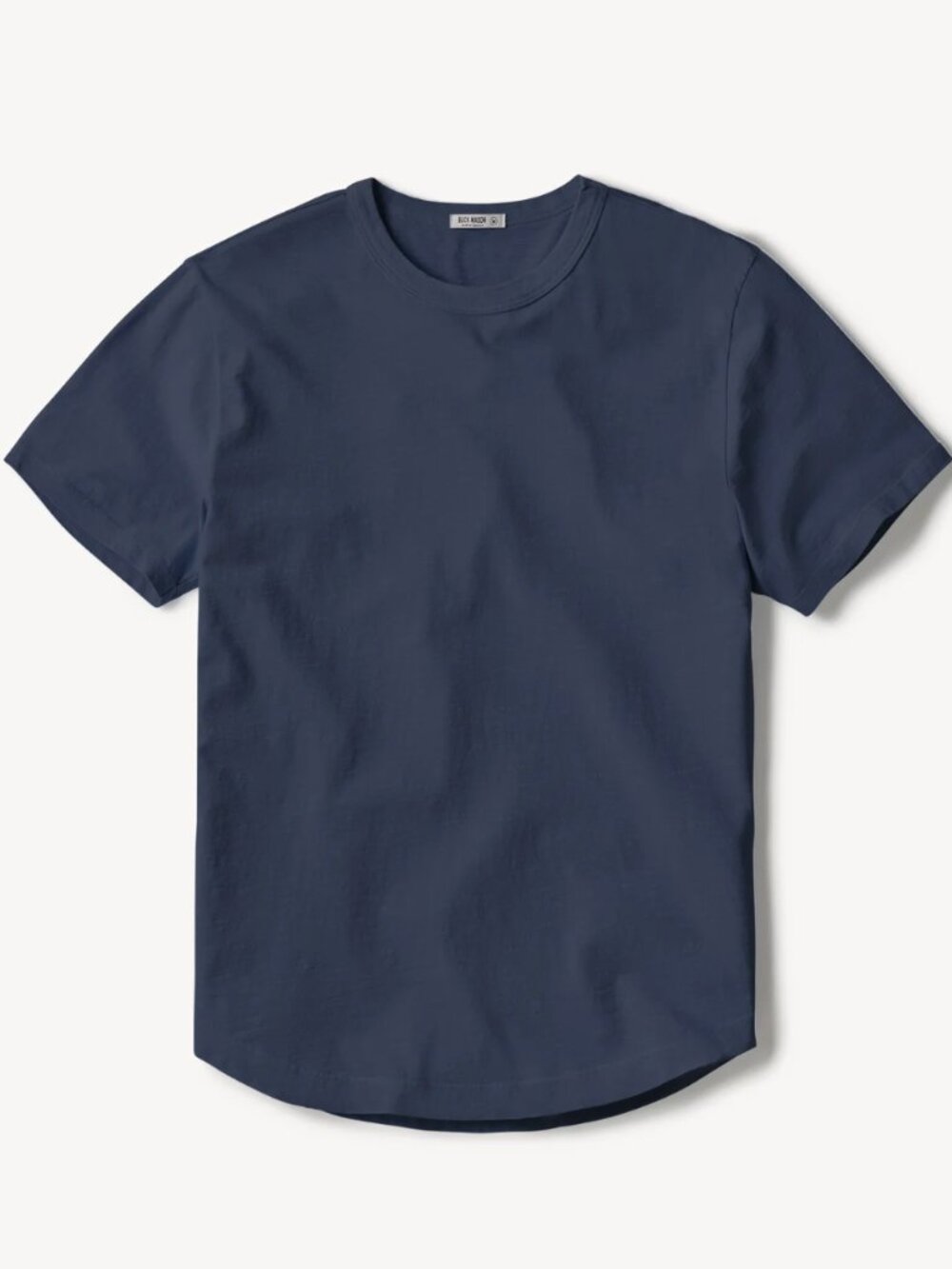 Buck Mason Curved Hem Tee Midnight Blue Navy - Medium